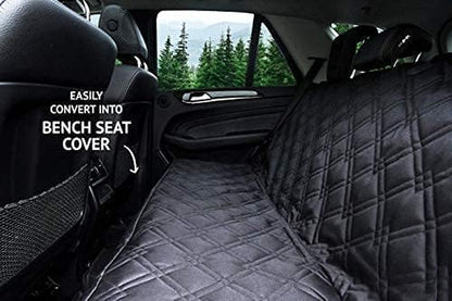 Dog Car Seat Cover for Back Seat 58"X56" Waterproof Pet Seat Cover SUV - Seat Cover for Dogs - Back Seat Protector - Dog Hammock for Car, Seat Cover for Truck (Large)